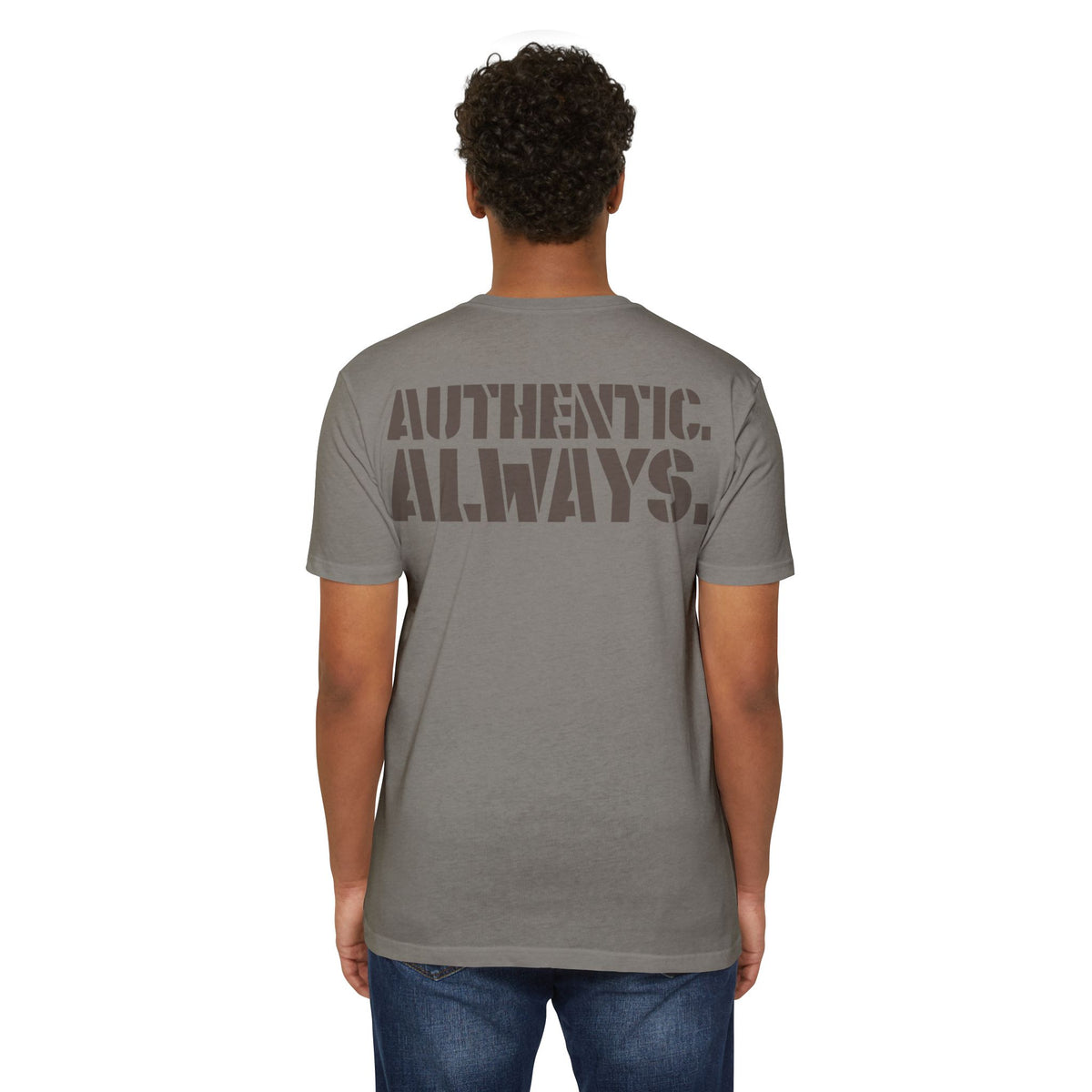 Unisex CVC Jersey Tee - Authentic Always, Casual Wear, Street Style, Unisex Fashion, Gift for Him or Her