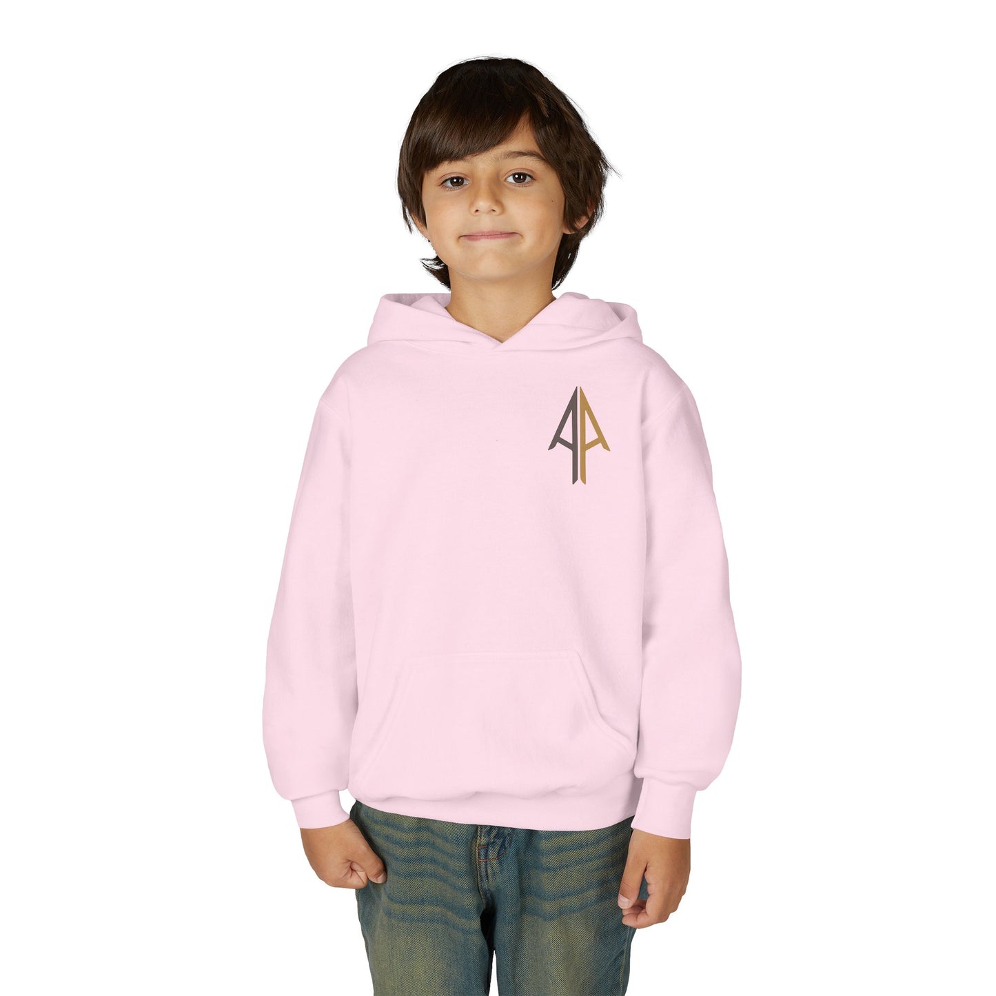 Kids Authentic. Always. Hoodie – Arrow Edition (Grey & Brown)