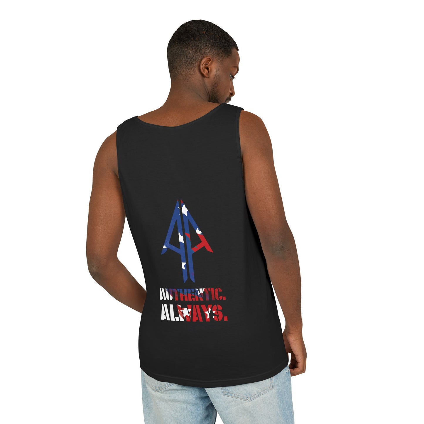 Tank Top — 'Authentic Always' Americana Arrow Graphic