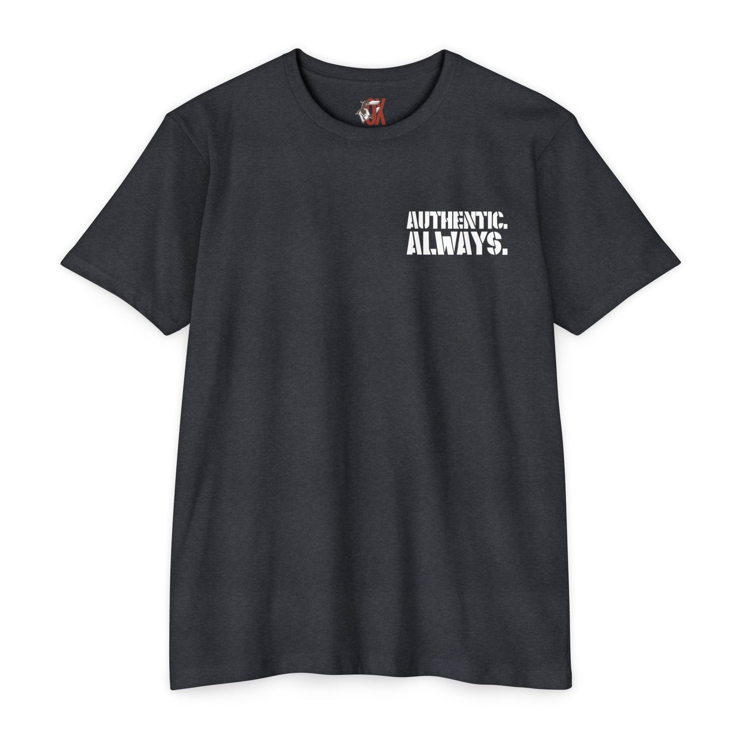Authentic Always Unisex CVC Jersey T-shirt, Casual Tee, Graphic Shirt, Patriotic Top, Summer Outfit, Gift for Friends