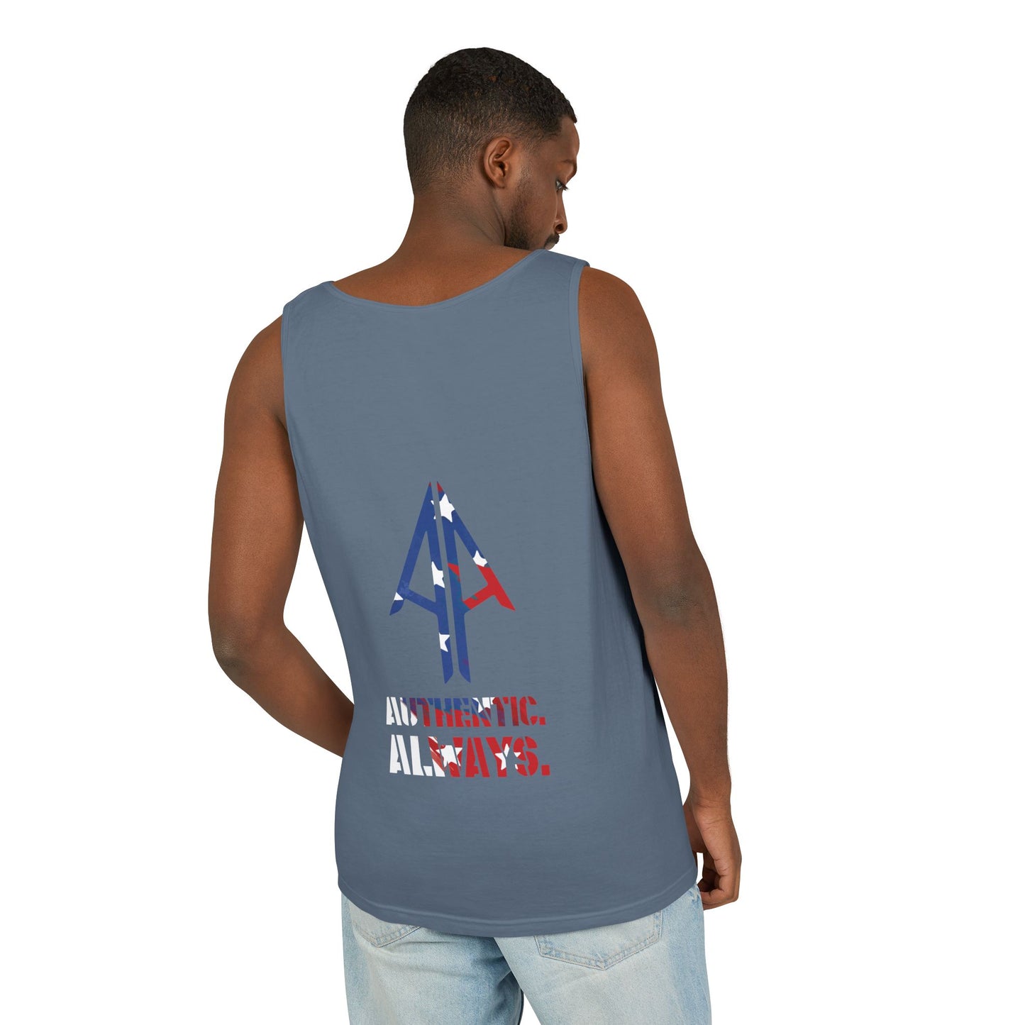 Tank Top — 'Authentic Always' Americana Arrow Graphic