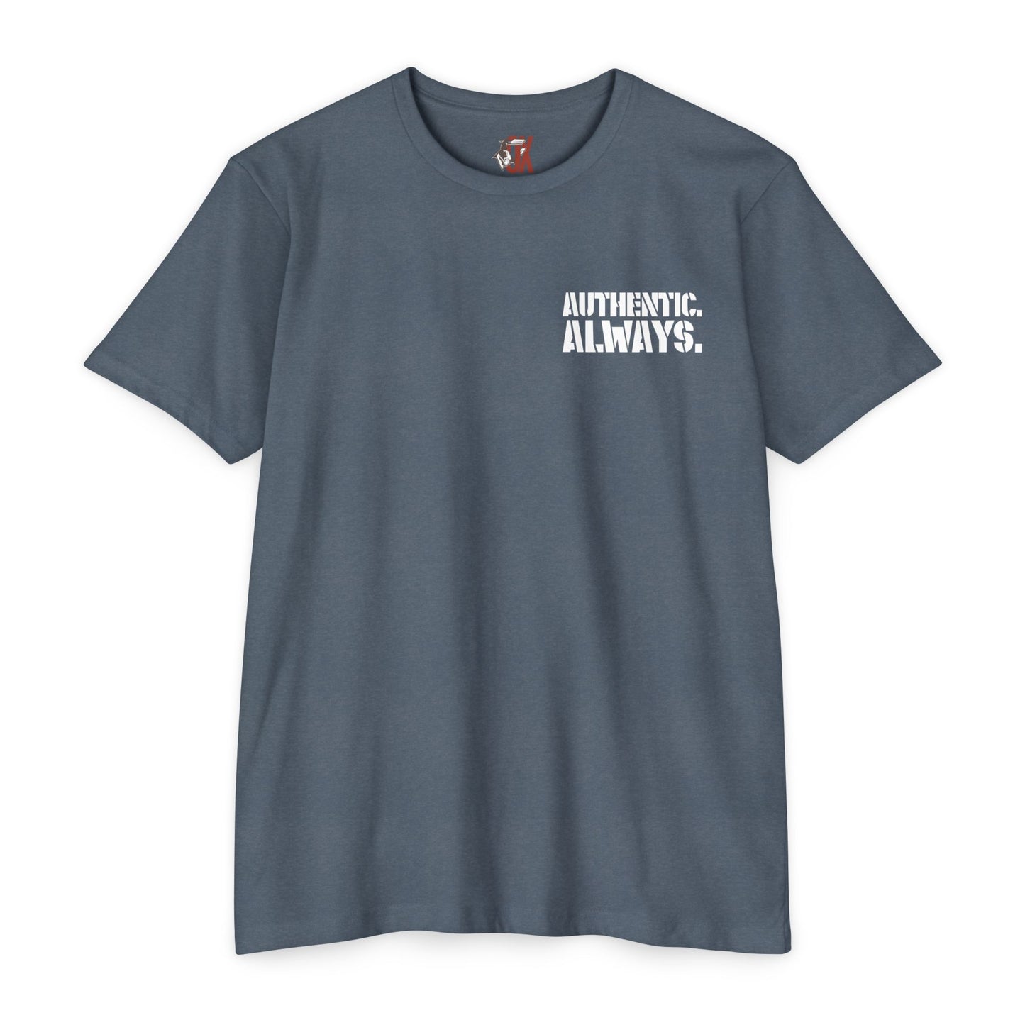 Authentic Always Unisex CVC Jersey T-shirt, Casual Tee, Graphic Shirt, Patriotic Top, Summer Outfit, Gift for Friends