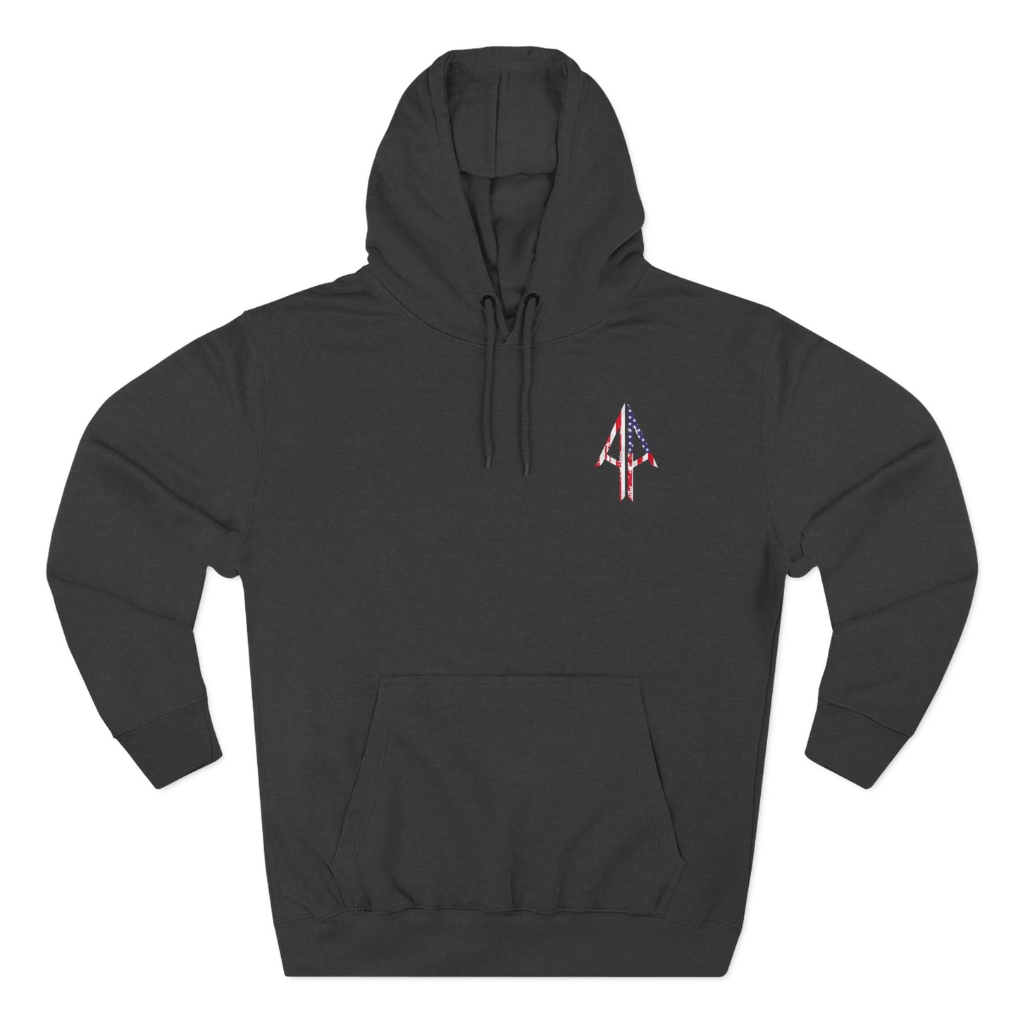 Authentic Always Hoodie — American Flag Arrow Fleece Pullover