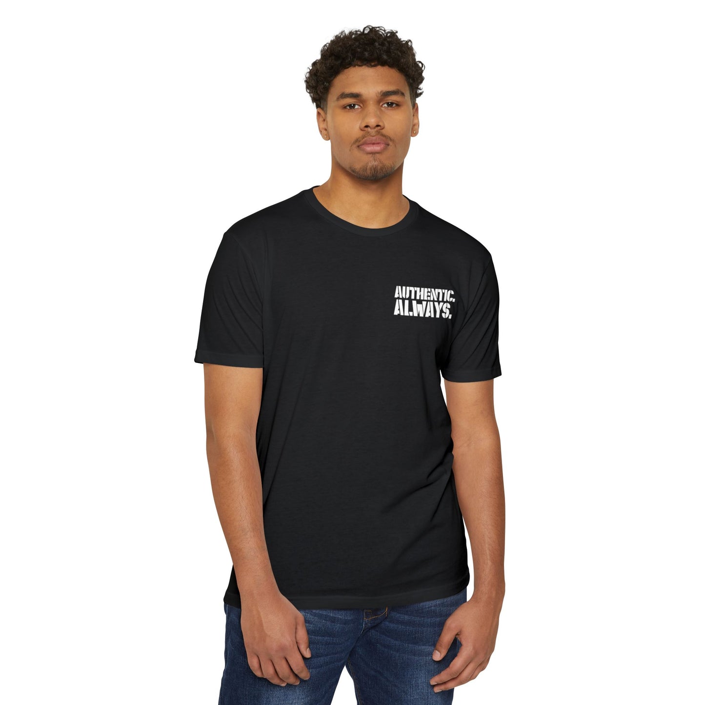 Authentic Always Unisex CVC Jersey T-shirt, Casual Tee, Graphic Shirt, Patriotic Top, Summer Outfit, Gift for Friends