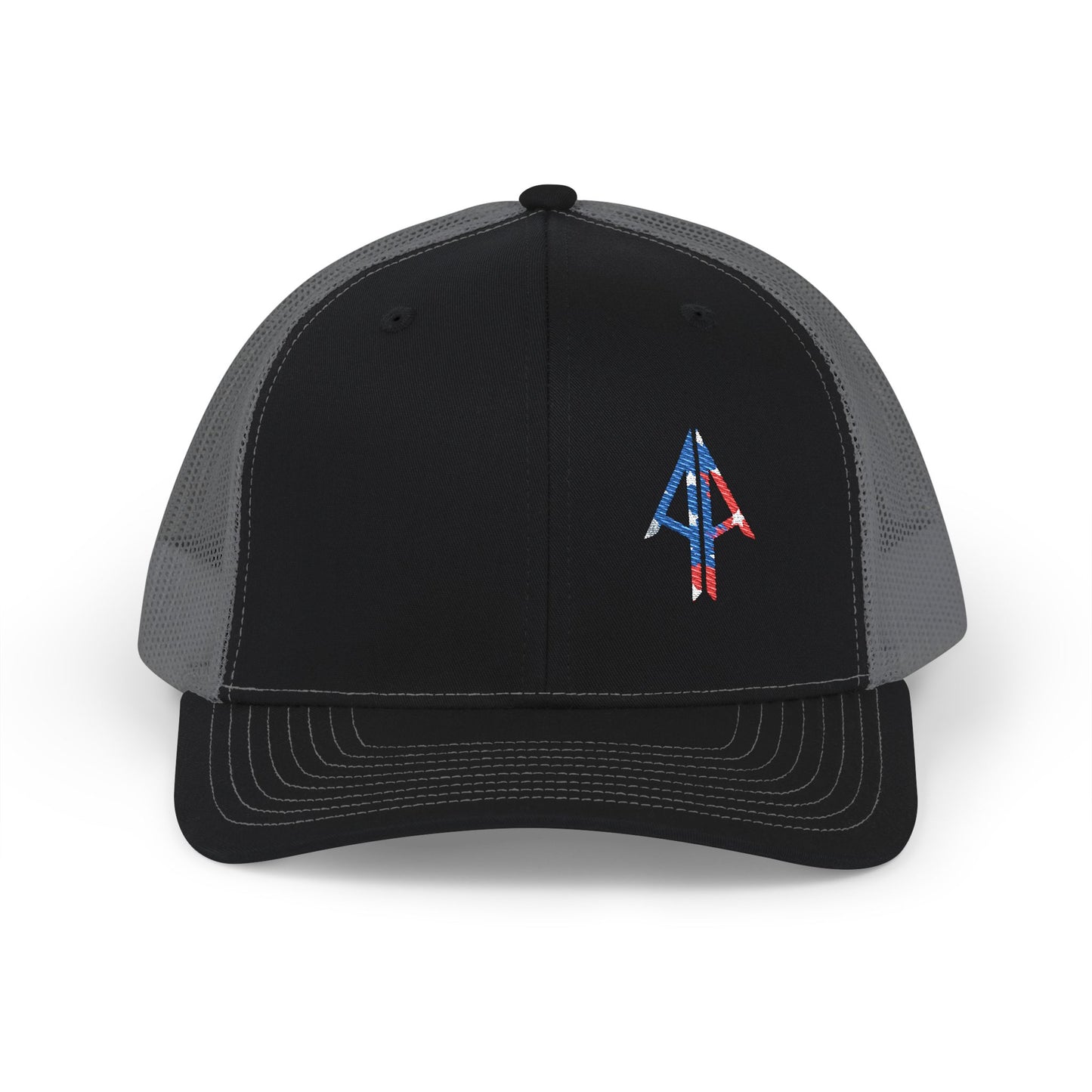 American Arrow Trucker Hat — Patriotic Snapback Cap