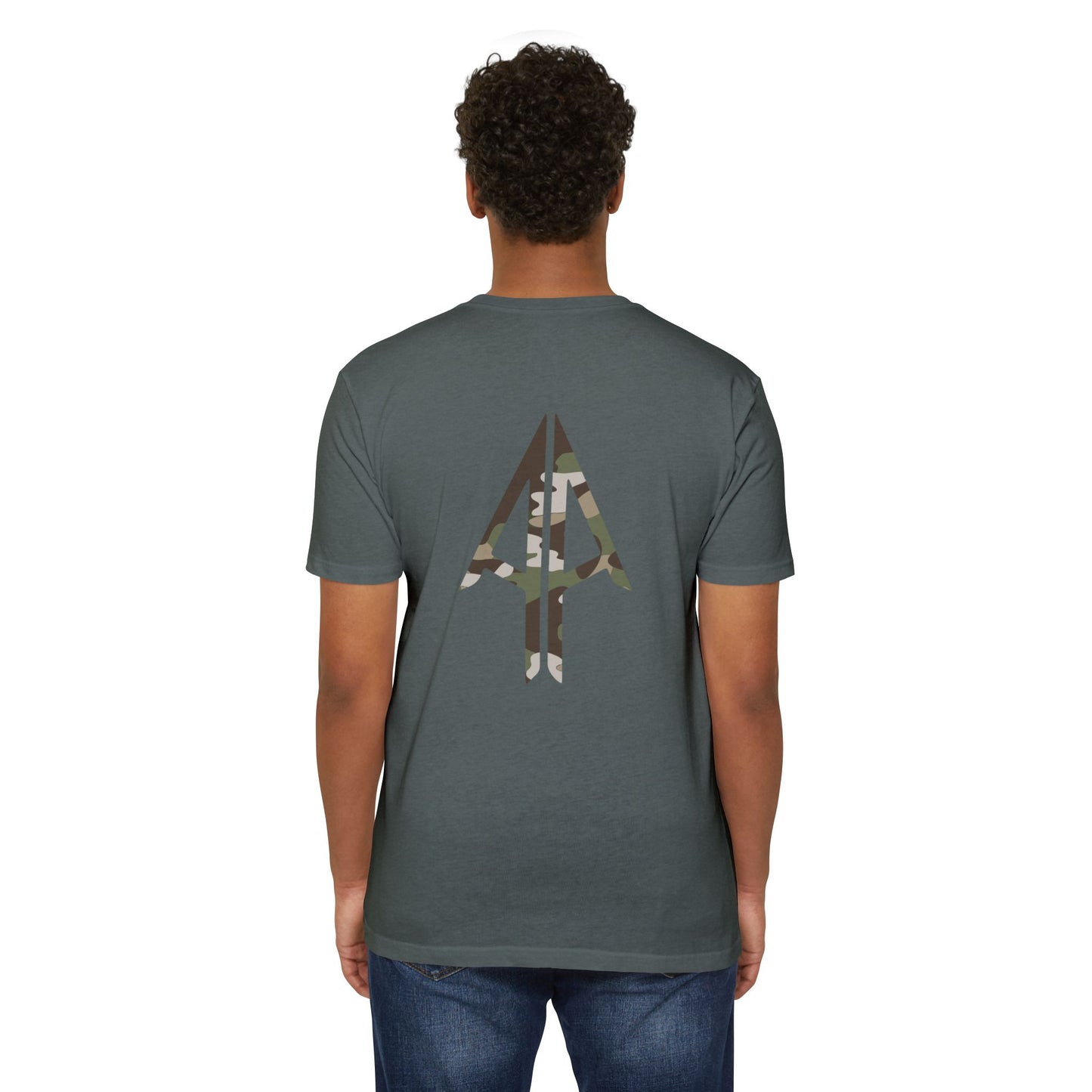 Camo Spear Tee — "Authentic Always" Graphic T-Shirt