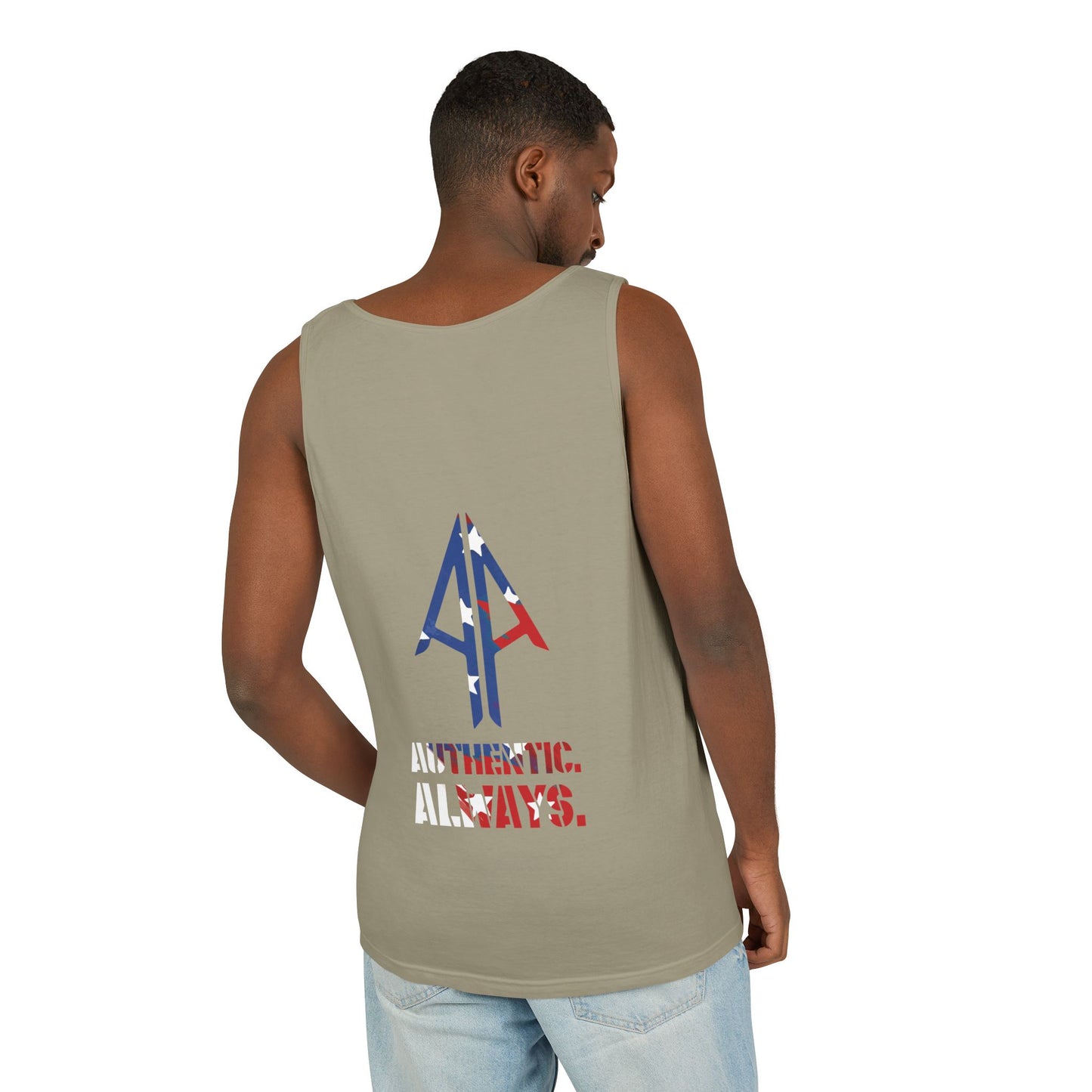 Tank Top — 'Authentic Always' Americana Arrow Graphic