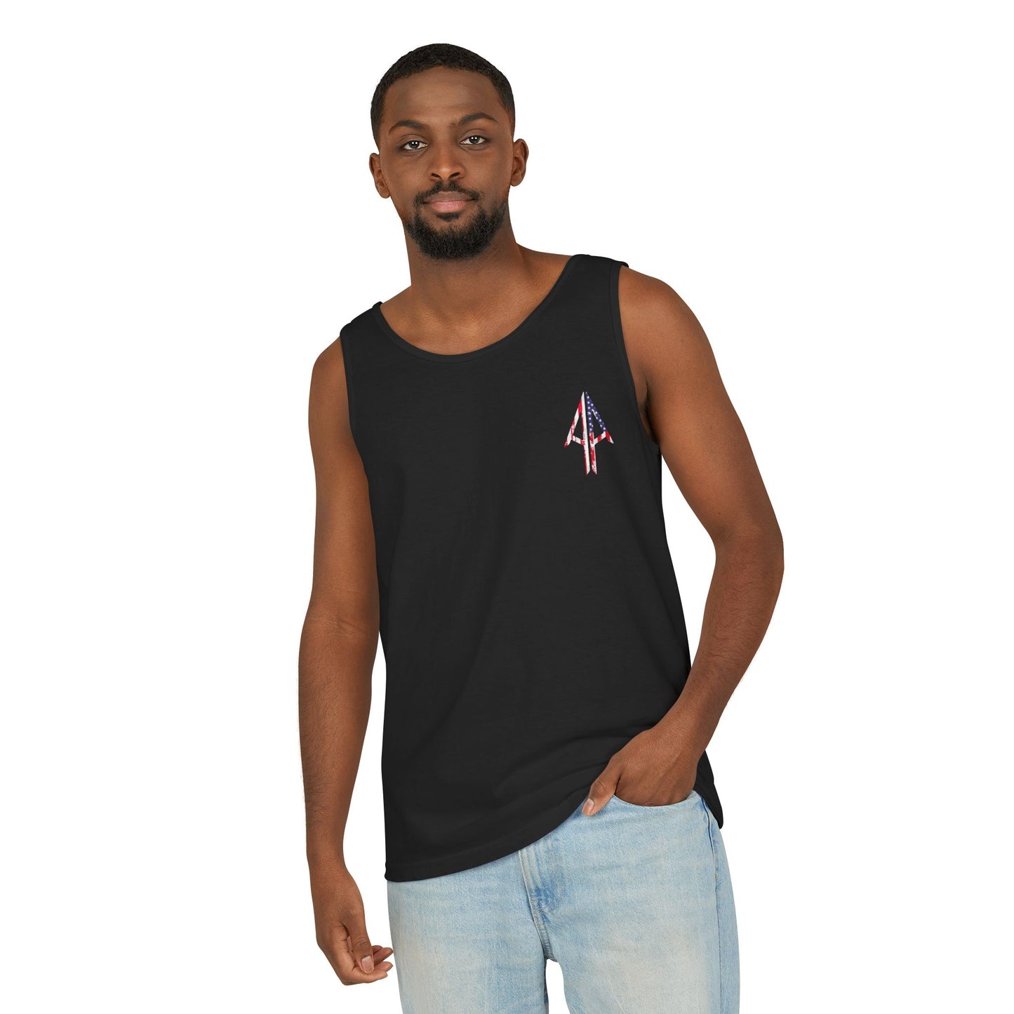 Tank Top — 'Authentic Always' Americana Arrow Graphic