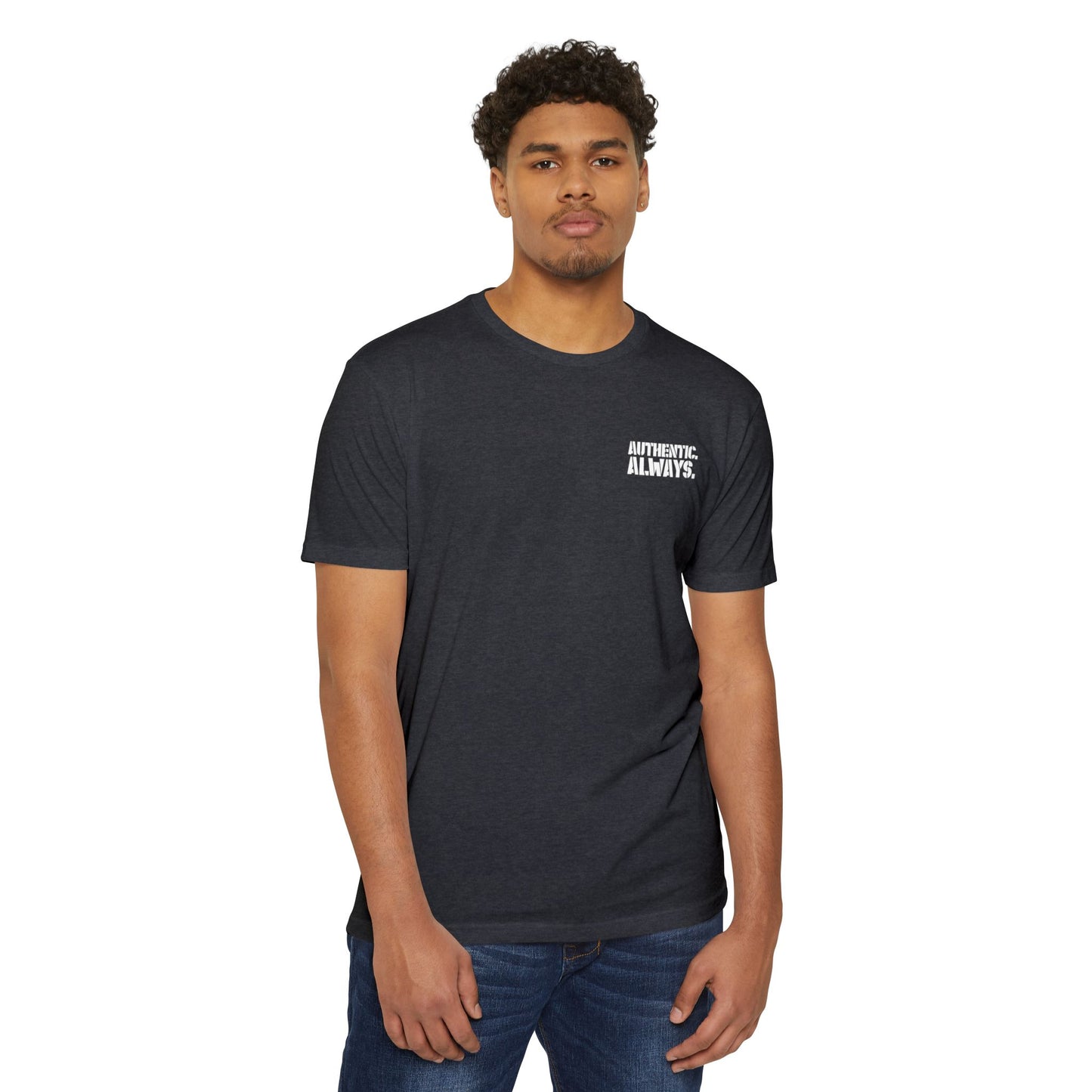 Authentic Always T-Shirt — American Flag Arrow Graphic Tee