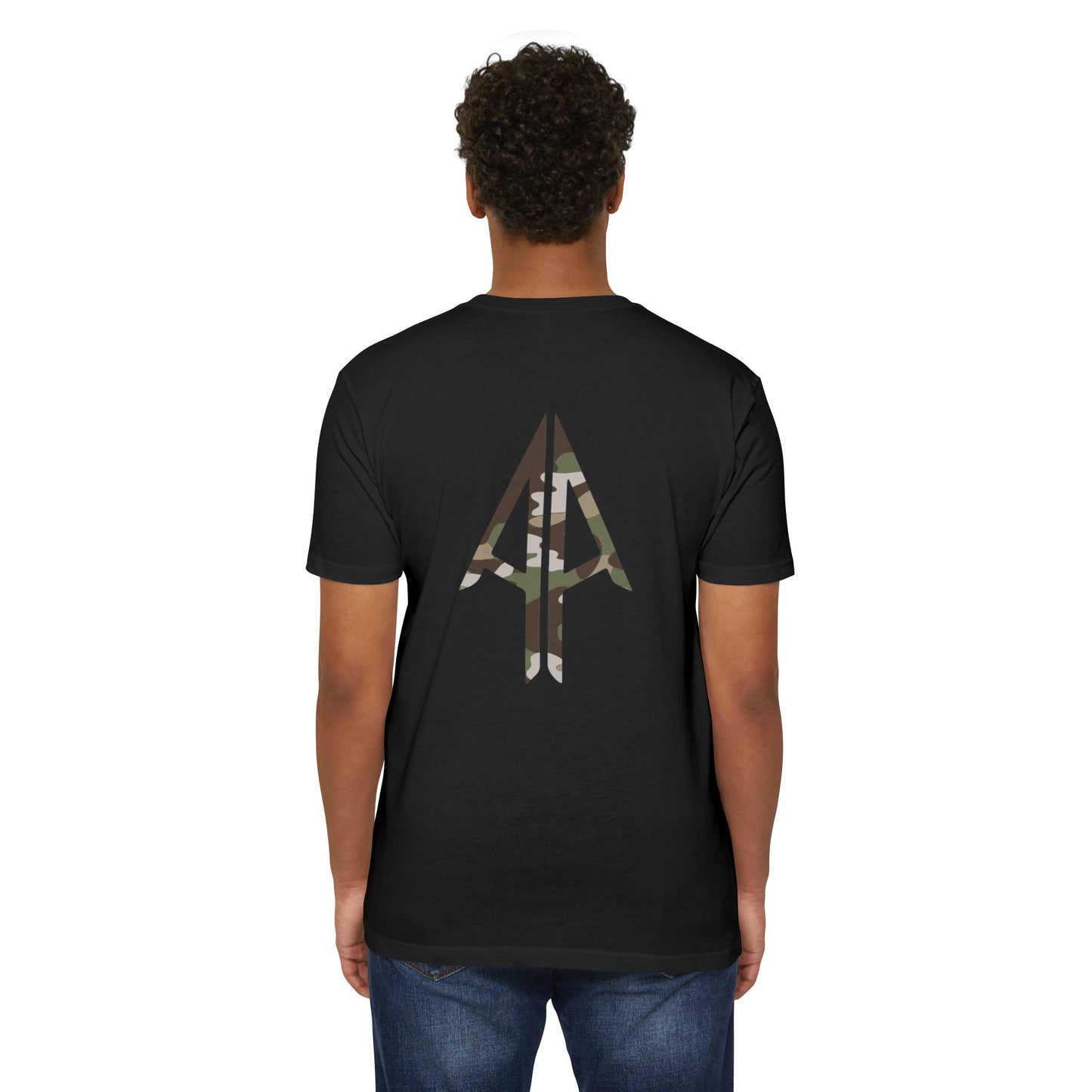 Camo Spear Tee — "Authentic Always" Graphic T-Shirt