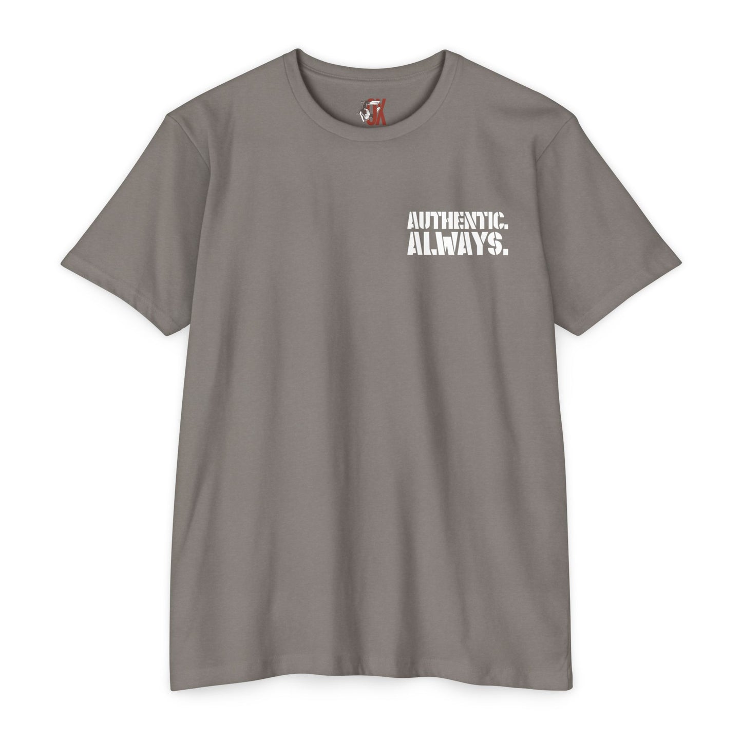 Authentic Always Unisex CVC Jersey T-shirt, Casual Tee, Graphic Shirt, Patriotic Top, Summer Outfit, Gift for Friends