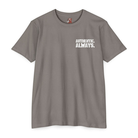 Authentic Always Unisex CVC Jersey T-shirt, Casual Tee, Graphic Shirt, Patriotic Top, Summer Outfit, Gift for Friends