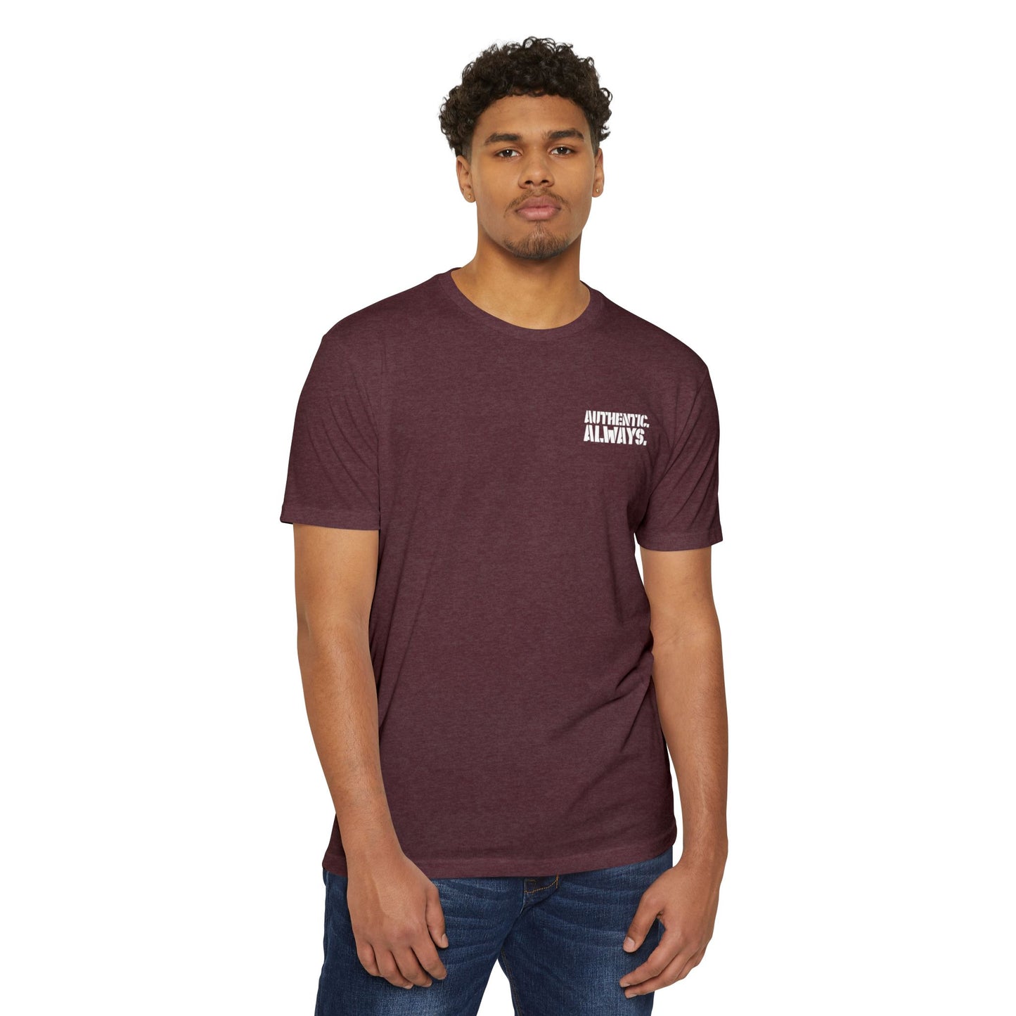 Authentic Always T-Shirt — American Flag Arrow Graphic Tee