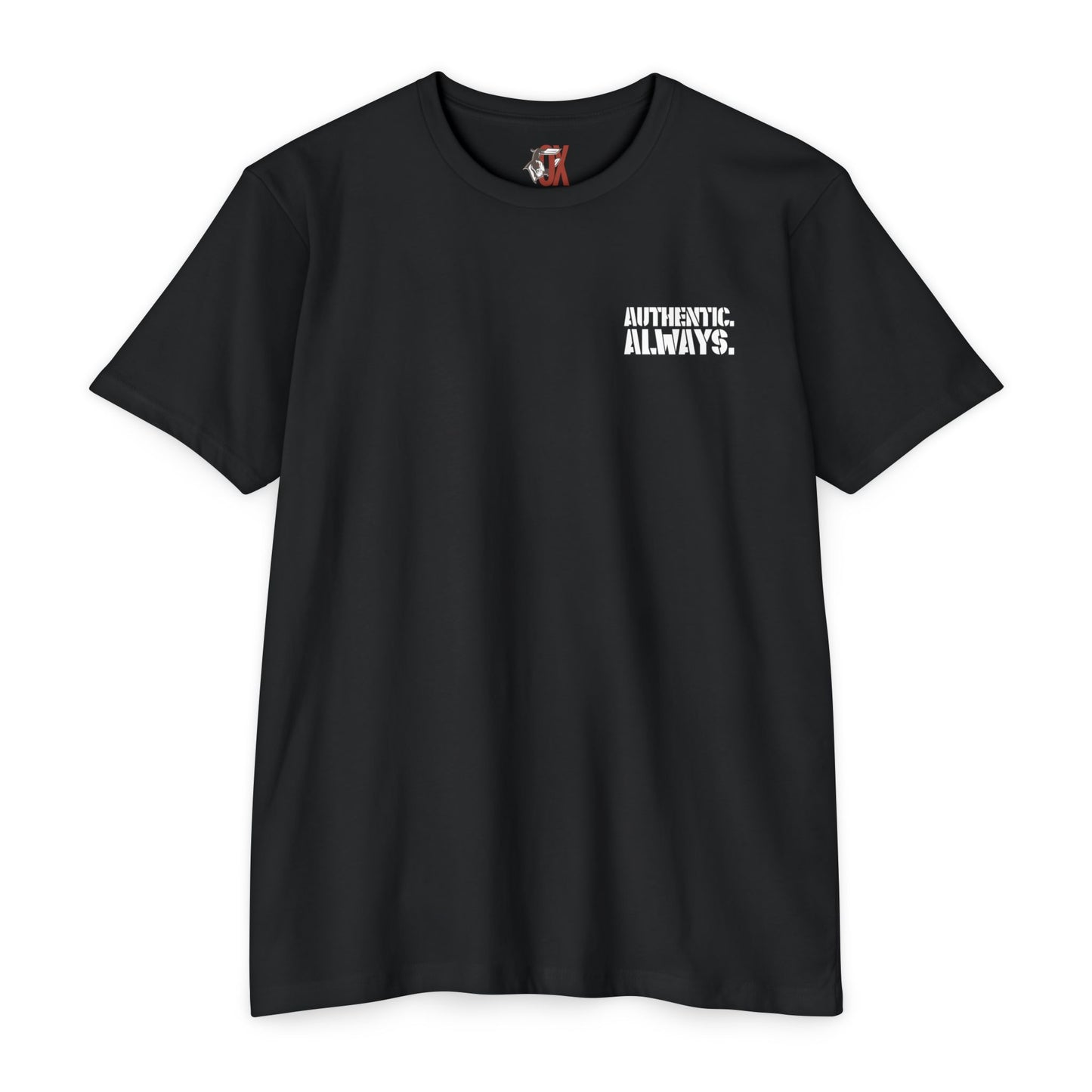 Authentic Always T-Shirt — American Flag Arrow Graphic Tee