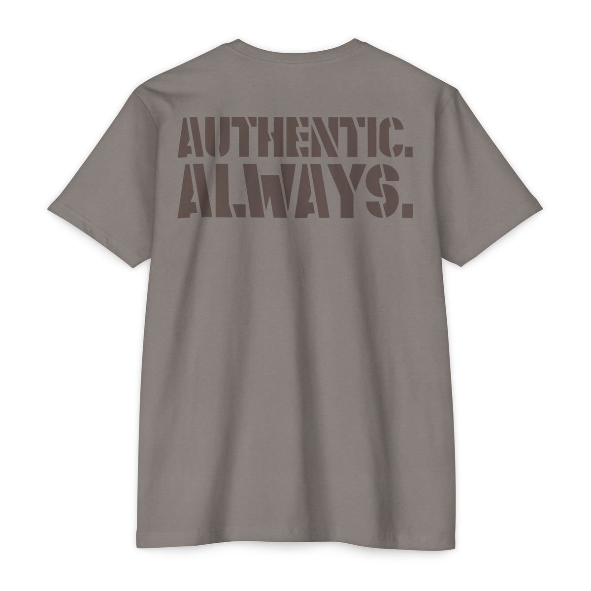 Unisex CVC Jersey Tee - Authentic Always, Casual Wear, Street Style, Unisex Fashion, Gift for Him or Her