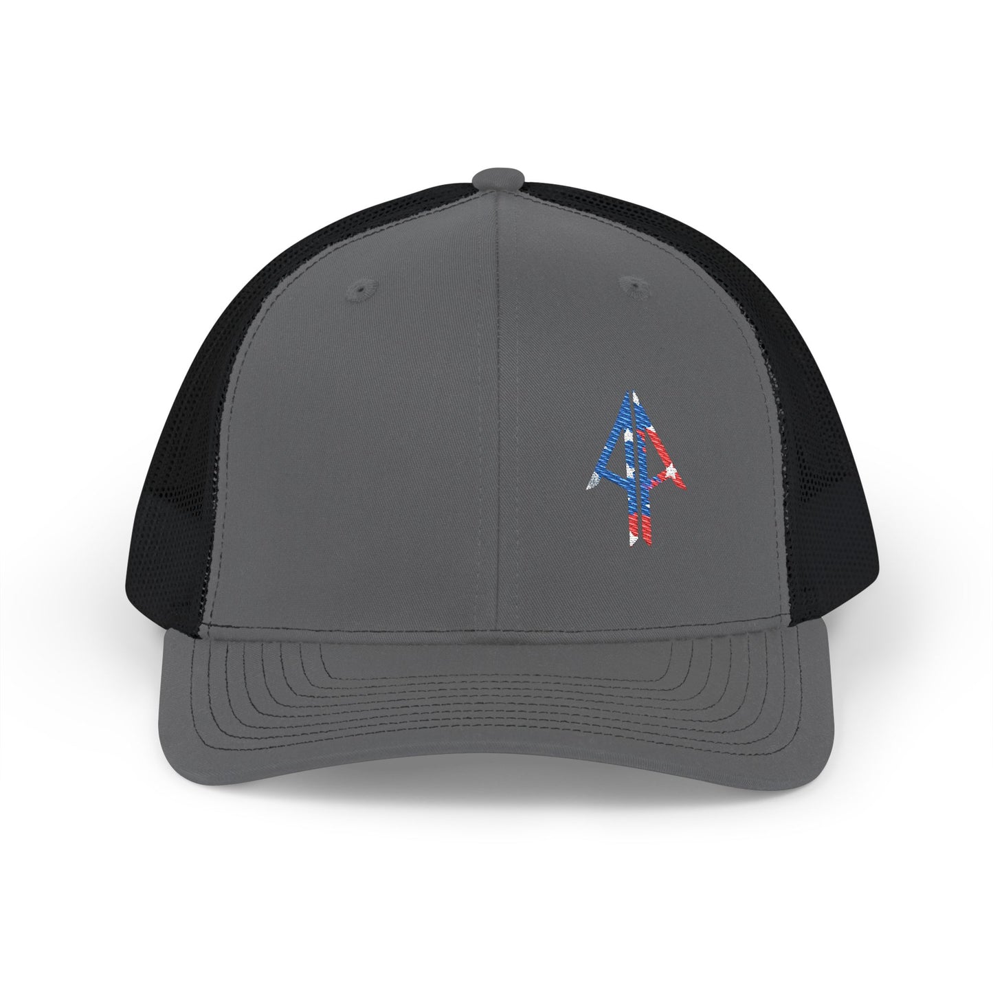 American Arrow Trucker Hat — Patriotic Snapback Cap