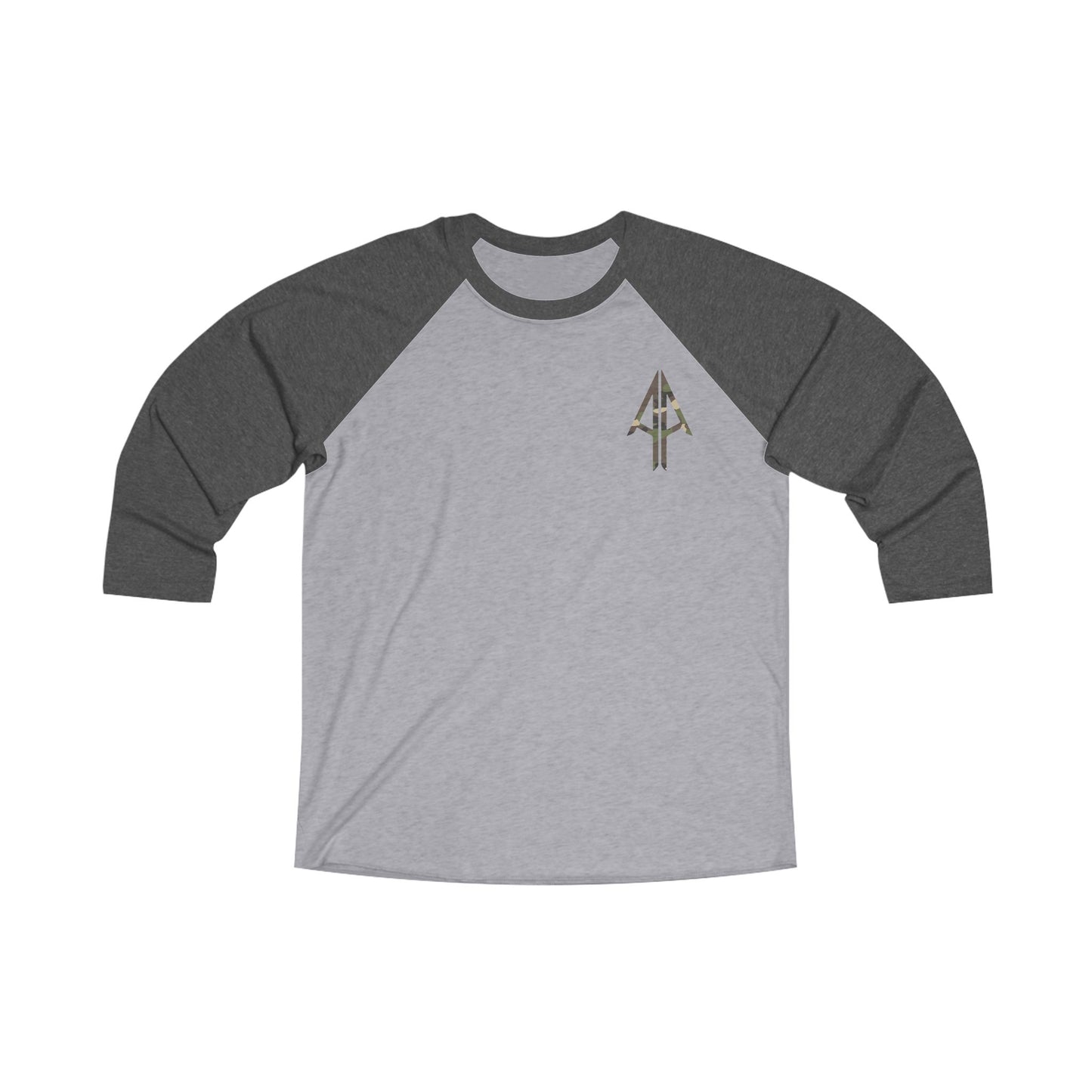 Raglan Tee — Camo Adventure Graphic (A-1 Camp Logo)