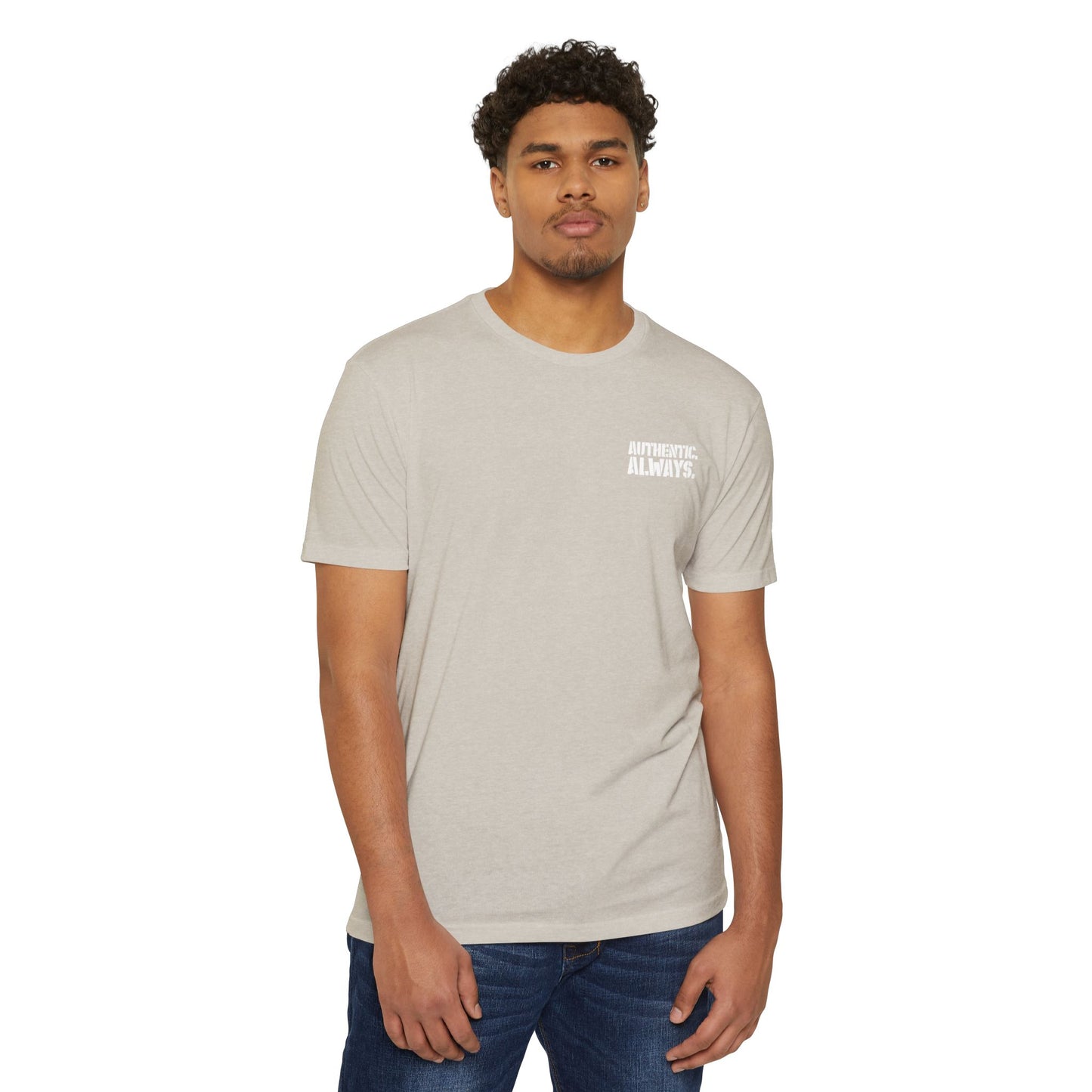 Authentic Always T-Shirt — American Flag Arrow Graphic Tee