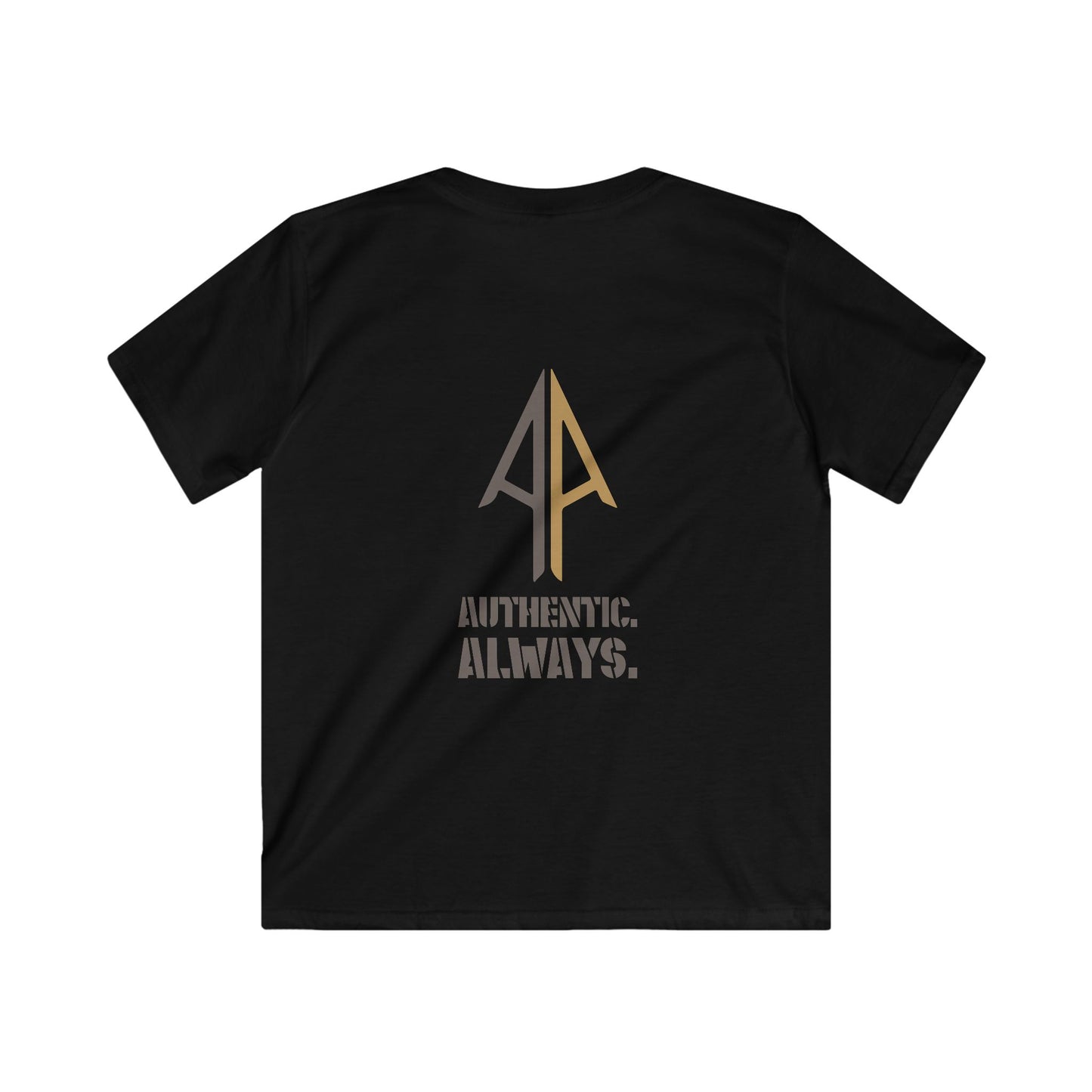 Kids Authentic. Always. Softstyle Tee – Arrow Edition (Grey & Brown)