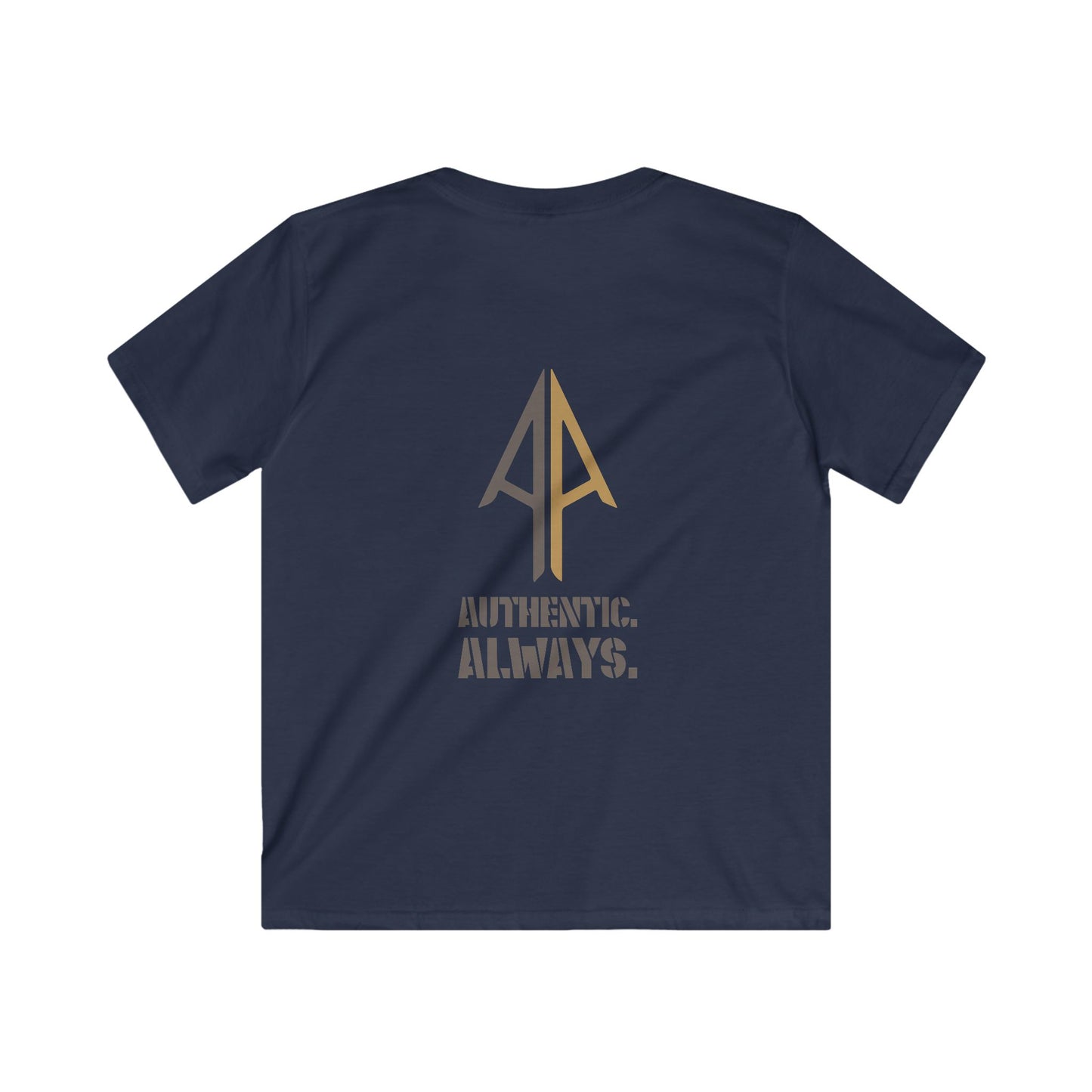 Kids Authentic. Always. Softstyle Tee – Arrow Edition (Grey & Brown)