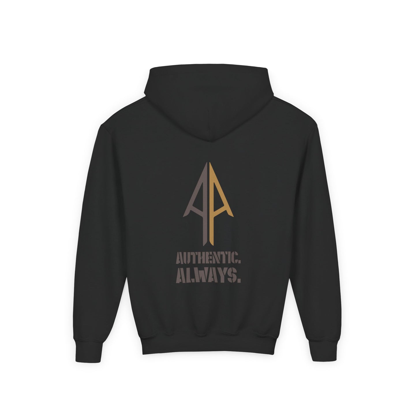 Kids Authentic. Always. Hoodie – Arrow Edition (Grey & Brown)