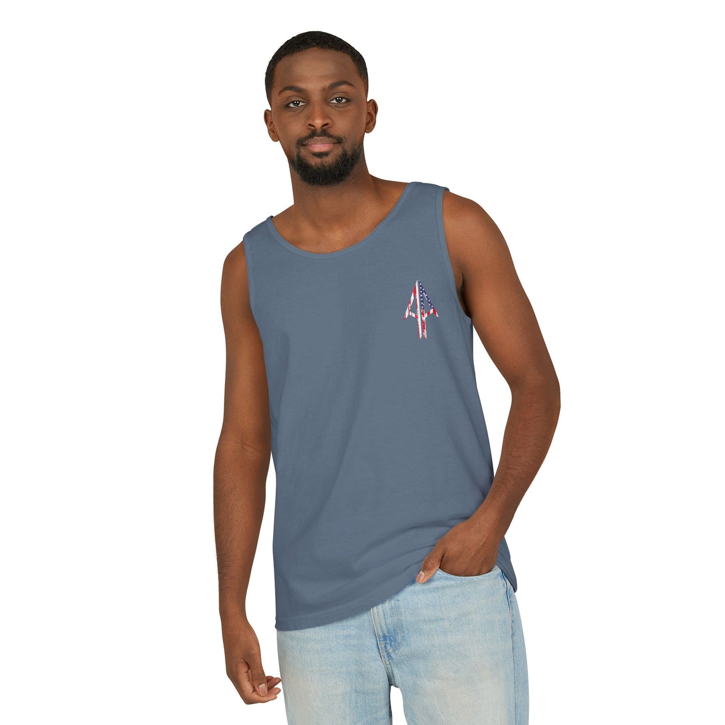 Tank Top — 'Authentic Always' Americana Arrow Graphic