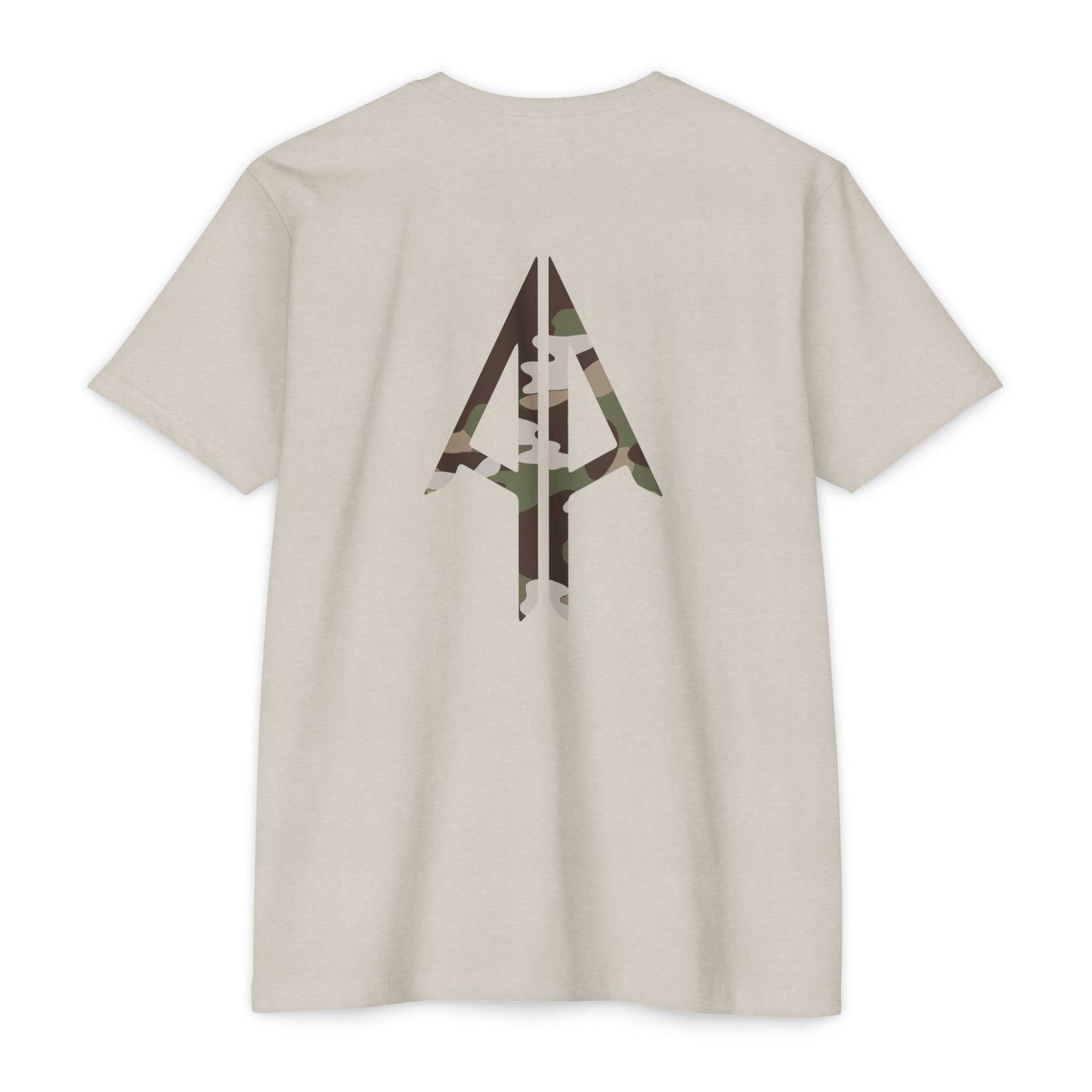 Camo Spear Tee — "Authentic Always" Graphic T-Shirt