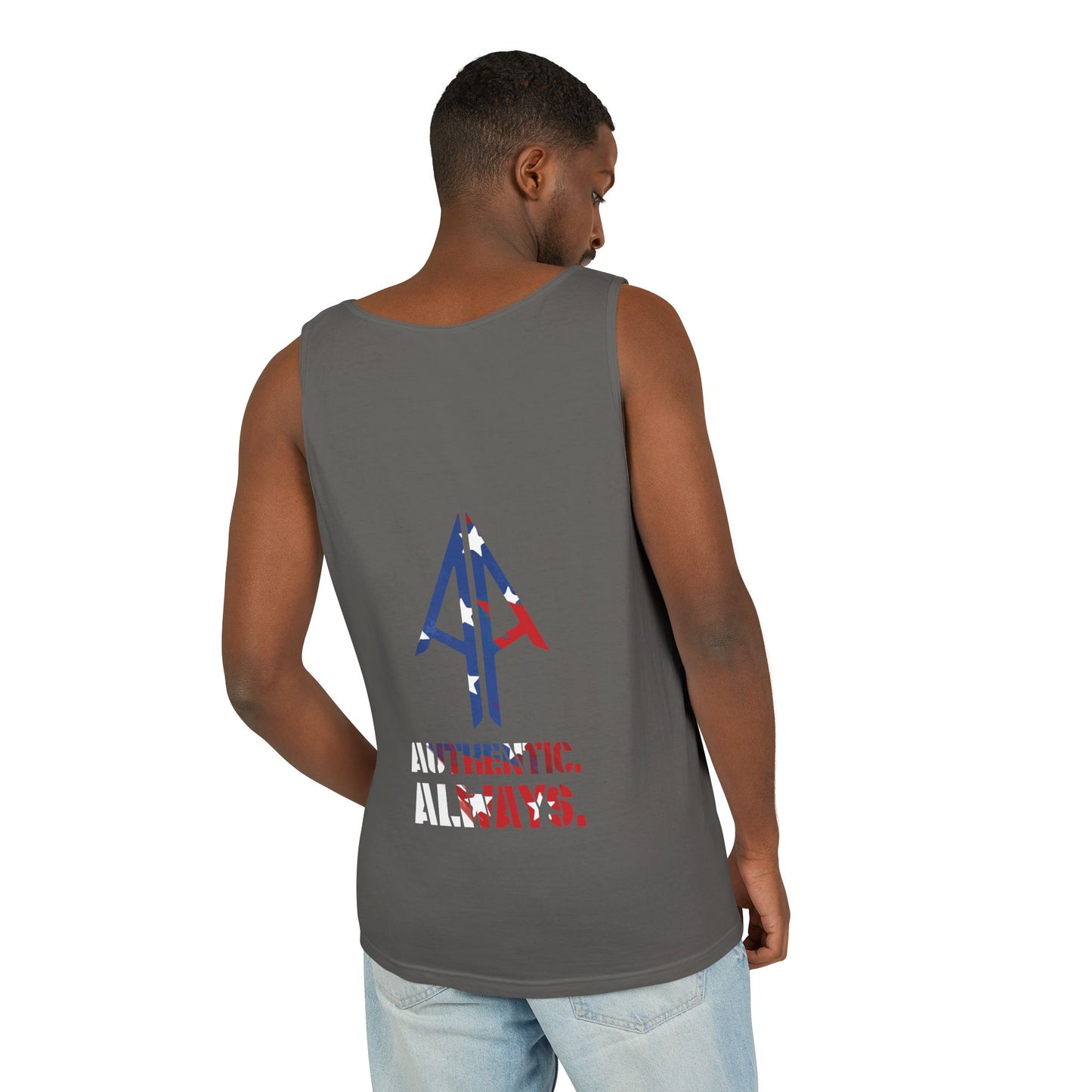 Tank Top — 'Authentic Always' Americana Arrow Graphic