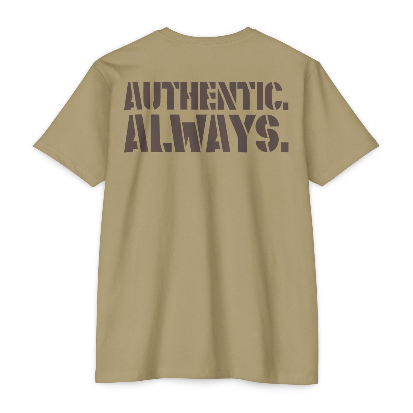 Unisex CVC Jersey Tee - Authentic Always, Casual Wear, Street Style, Unisex Fashion, Gift for Him or Her