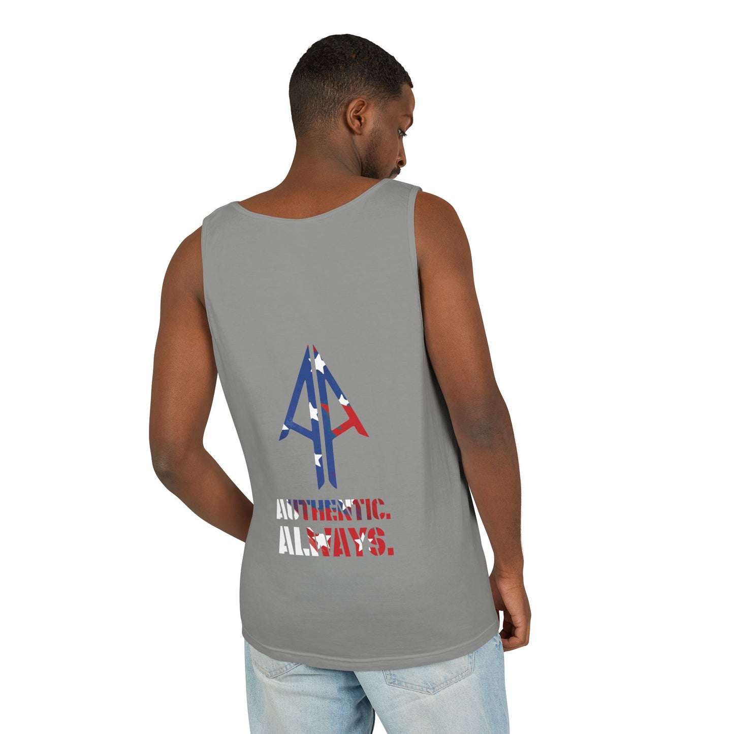 Tank Top — 'Authentic Always' Americana Arrow Graphic