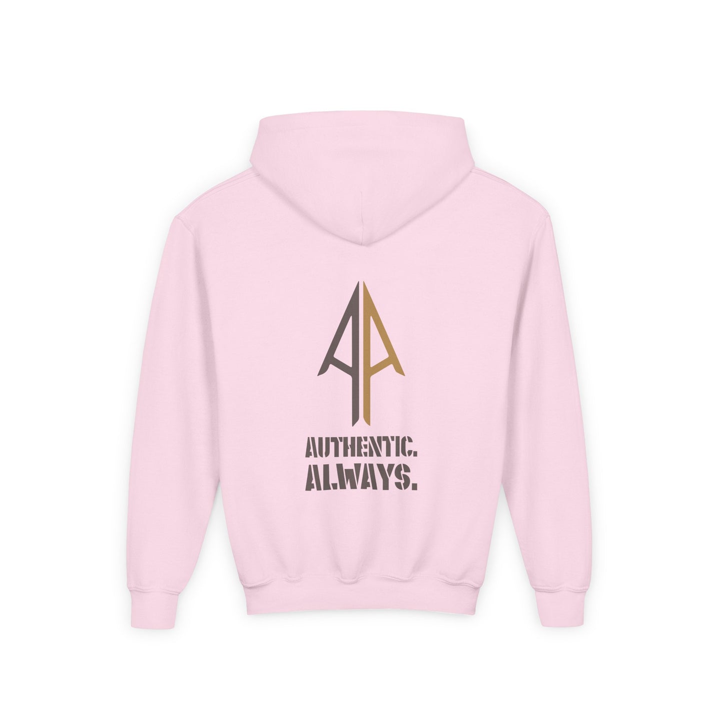 Kids Authentic. Always. Hoodie – Arrow Edition (Grey & Brown)