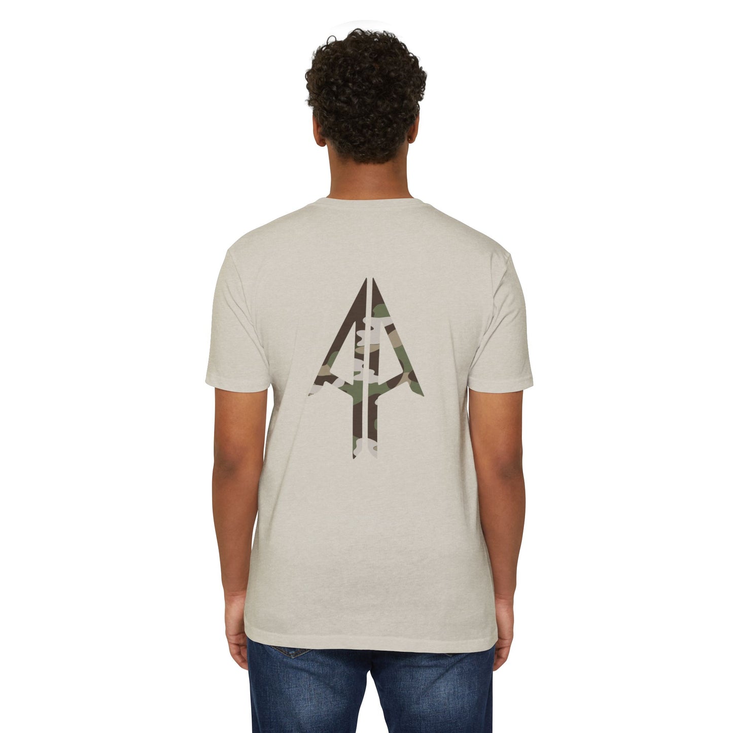 Camo Spear Tee — "Authentic Always" Graphic T-Shirt