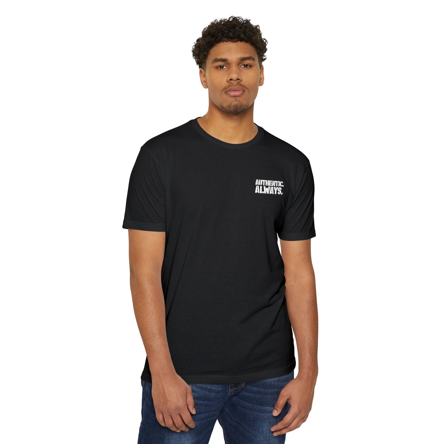 Authentic Always T-Shirt — American Flag Arrow Graphic Tee